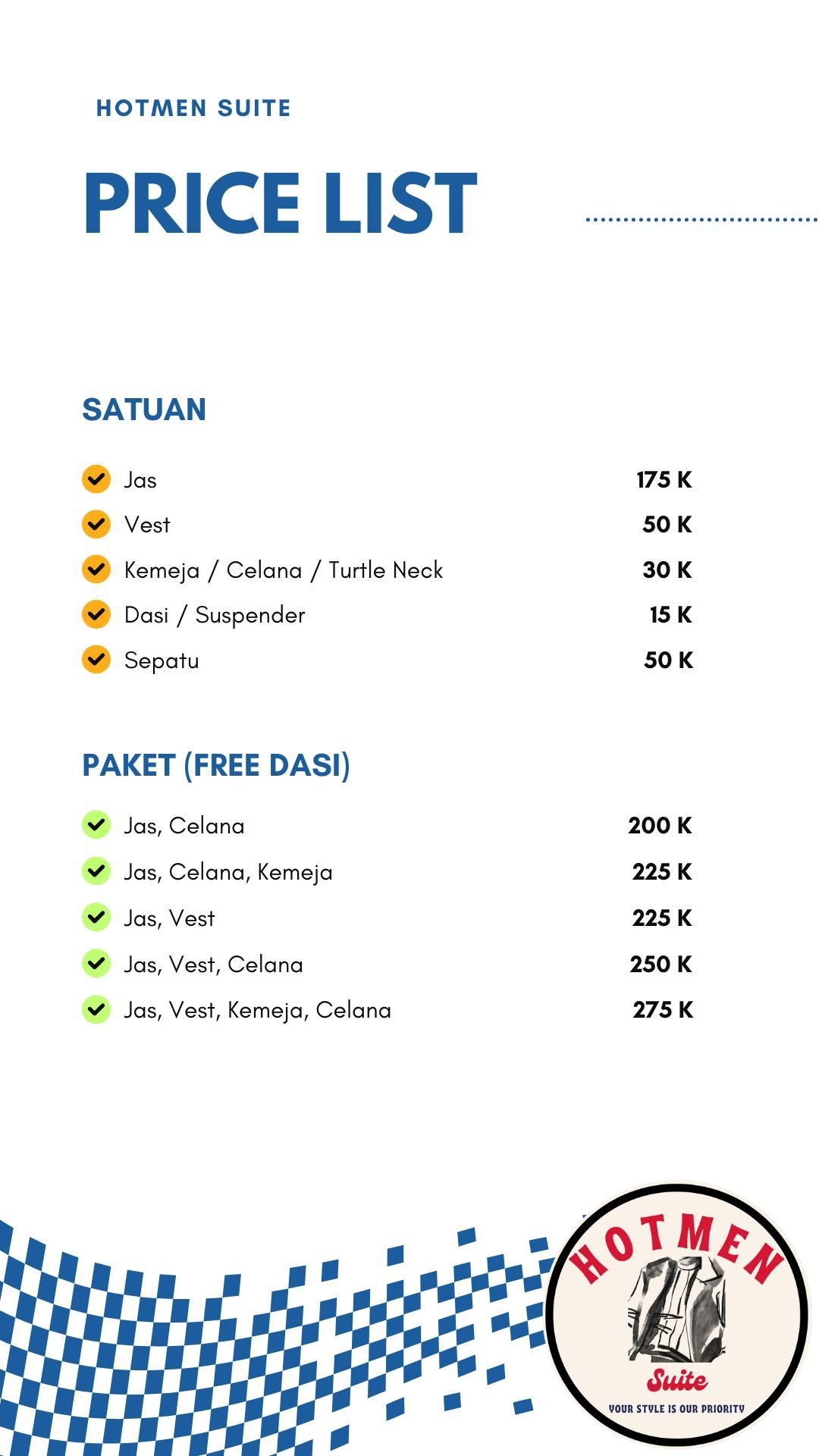 Harga Sewa Jas Jogja