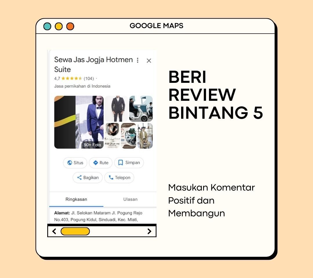 Google Bisnis Sewa Jas Jogja Hotmen Suite